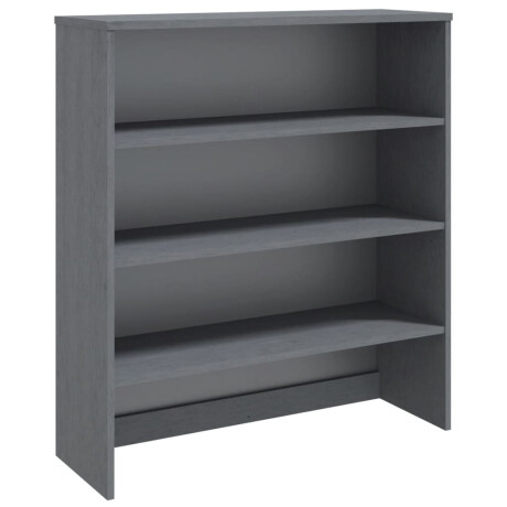 vidaXL Opzetkast HAMAR 90x30x100 cm massief grenenhout donkergrijs afbeelding2 - 1