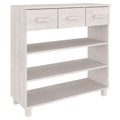 vidaXL Wandtafel HAMAR 90x35x90 cm massief grenenhout wit afbeelding2 - 1