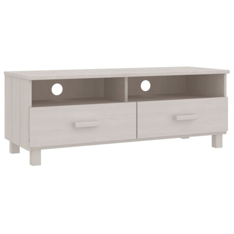 vidaXL Tv-meubel HAMAR 106x40x40 cm massief grenenhout wit afbeelding2 - 1