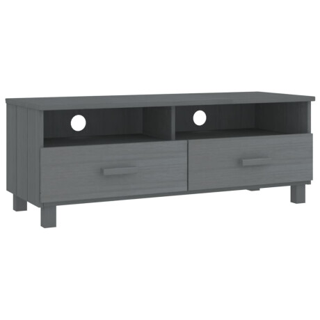 vidaXL Tv-meubel HAMAR 106x40x40 cm massief grenenhout donkergrijs afbeelding2 - 1