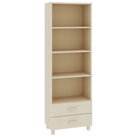 vidaXL Hoge kast HAMAR 60x35x180 cm massief grenenhout honingbruin afbeelding2 - 1
