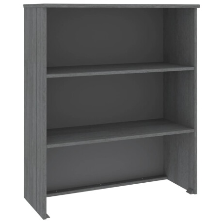 vidaXL Opzetkast HAMAR 85x35x100 cm massief grenenhout donkergrijs afbeelding2 - 1