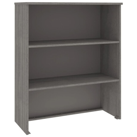 vidaXL Opzetkast HAMAR 85x35x100 cm massief grenenhout lichtgrijs afbeelding2 - 1