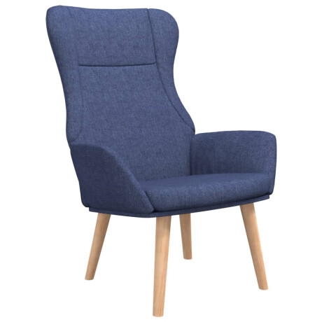 vidaXL Relaxstoel stof blauw afbeelding2 - 1
