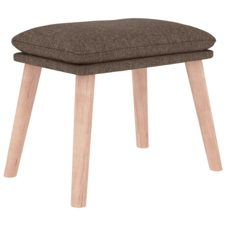 vidaXL Voetenbank 45x29,5x35 cm stof taupe afbeelding2 - 1