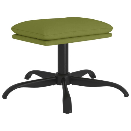 vidaXL Voetenbank 60x60x36 cm fluweel lichtgroen afbeelding2 - 1