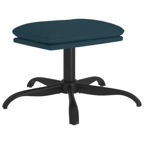 vidaXL Voetenbank 60x60x36 cm fluweel blauw afbeelding2 - 1