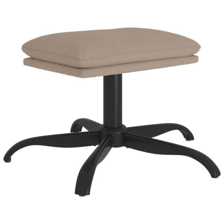 vidaXL Voetenbank 60x60x36 cm microvezelstof lichtgrijs afbeelding2 - 1