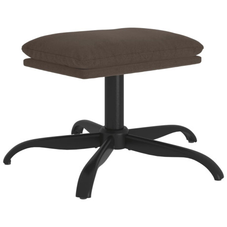 vidaXL Voetenbank 60x60x36 cm microvezelstof donkergrijs afbeelding2 - 1