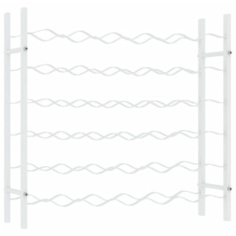 vidaXL Wijnrek voor 36 flessen metaal wit afbeelding2 - 1