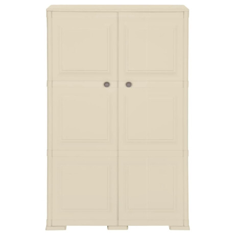 vidaXL Opbergkast hout-look 79x43x125 cm kunststof angorawit afbeelding2 - 1