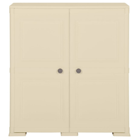 vidaXL Opbergkast hout-look 79x43x85,5 cm kunststof angorawit afbeelding2 - 1