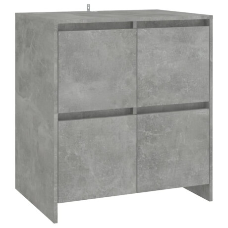 vidaXL Dressoir 70x41x75 cm bewerkt hout betongrijs afbeelding2 - 1
