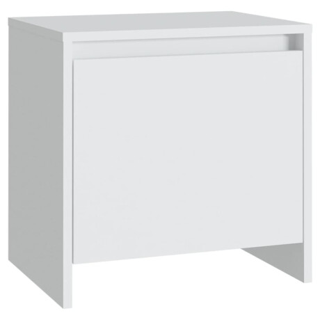 vidaXL Nachtkastje 45x34x44,5 cm bewerkt hout wit afbeelding2 - 1