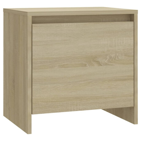 vidaXL Nachtkastje 45x34x44,5 cm bewerkt hout sonoma eikenkleurig afbeelding2 - 1