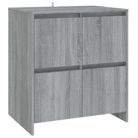 vidaXL Dressoir 70x41x75 cm bewerkt hout grijs sonoma eikenkleurig afbeelding2 - 1