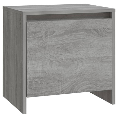 vidaXL Nachtkastje 45x34x44,5 cm bewerkt hout grijs sonoma eikenkleur afbeelding2 - 1