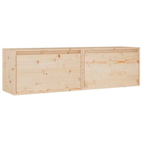 vidaXL Wandkasten 2 st 60x30x35 cm massief grenenhout afbeelding2 - 1
