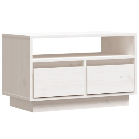vidaXL Tv-meubel 60x35x37 cm massief grenenhout wit afbeelding2 - 1