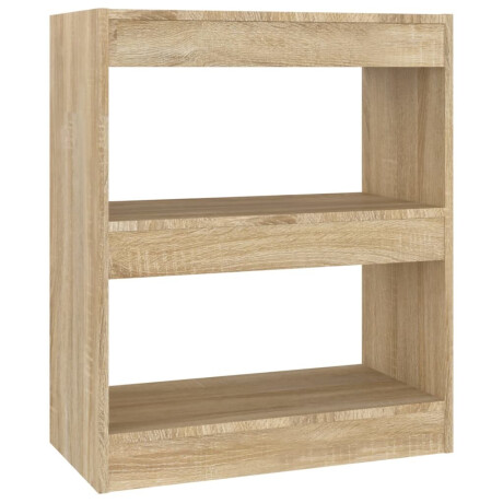 vidaXL Boekenkast / kamerscherm 60x30x72 cm sonoma eikenkleurig afbeelding2 - 1