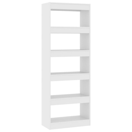 vidaXL Boekenkast/kamerscherm 60x30x166 cm spaanplaat wit afbeelding2 - 1