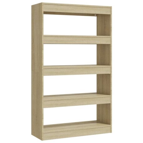 vidaXL Boekenkast/kamerscherm 80x30x135 cm bewerkt hout sonoma eiken afbeelding2 - 1