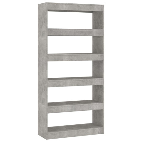 vidaXL Boekenkast/kamerscherm 80x30x166 cm bewerkt hout betongrijs afbeelding2 - 1