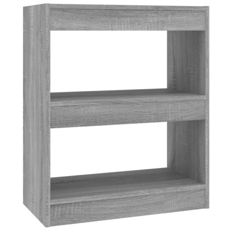 vidaXL Boekenkast/kamerscherm 60x30x72 cm grijs sonoma eikenkleurig afbeelding2 - 1