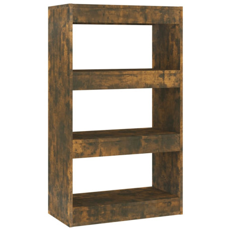 vidaXL Boekenkast/kamerscherm 60x30x103 cm bewerkt hout gerookt eiken afbeelding2 - 1