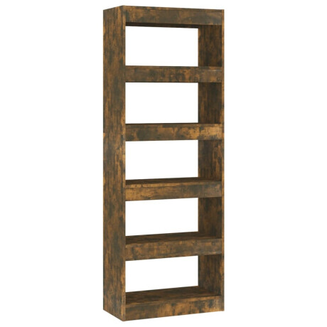 vidaXL Boekenkast/kamerscherm 60x30x166 cm spaanplaat gerookt eiken afbeelding2 - 1