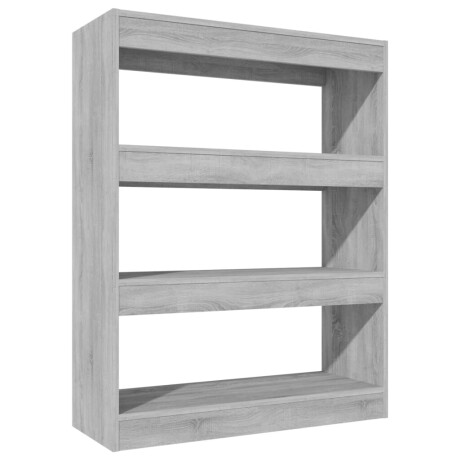 vidaXL Boekenkast/kamerscherm 80x30x103 cm bewerkt hout grijs sonoma afbeelding2 - 1