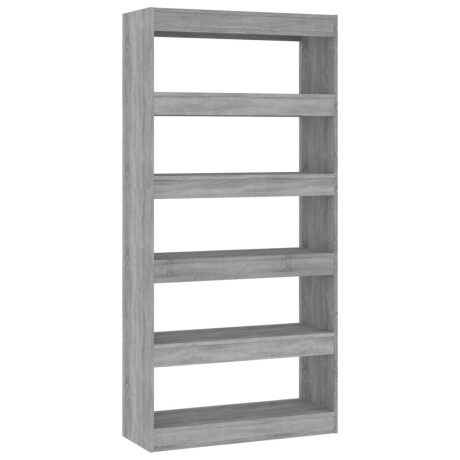 vidaXL Boekenkast/kamerscherm 80x30x166 cm bewerkt hout grijs sonoma afbeelding2 - 1