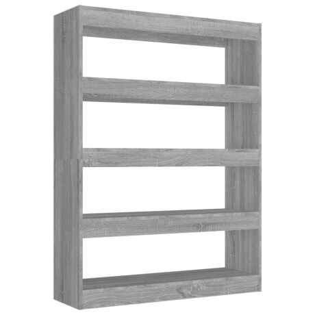 vidaXL Boekenkast/kamerscherm 100x30x135 cm grijs sonoma eikenkleurig afbeelding2 - 1