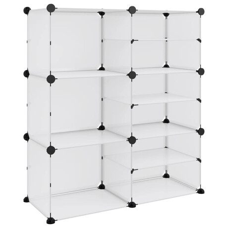 vidaXL Schoenenrek 84x31,5x93 cm polypropeen transparant afbeelding2 - 1