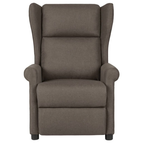 vidaXL Fauteuil verstelbaar stof bruin afbeelding2 - 1
