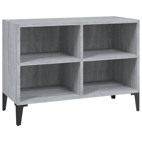 vidaXL Tv-meubel met metalen poten 69,5x30x50 cm grijs sonoma eiken afbeelding2 - 1