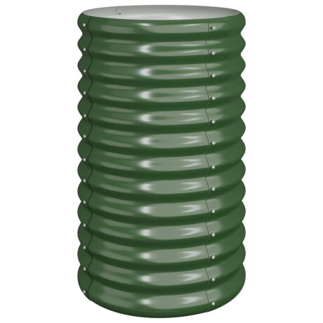 vidaXL Plantenbak 40x40x68 cm gegalvaniseerd staal groen afbeelding2 - 1
