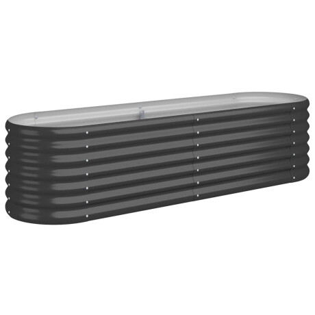 vidaXL Plantenbak 152x40x36 cm gegalvaniseerd staal antracietkleurig afbeelding2 - 1