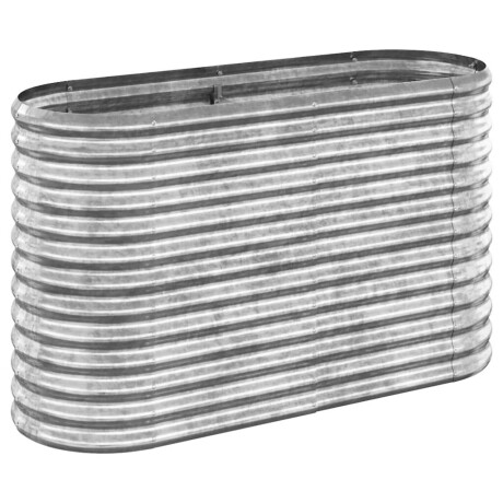 vidaXL Plantenbak 114x40x68 cm gegalvaniseerd staal zilverkleurig afbeelding2 - 1