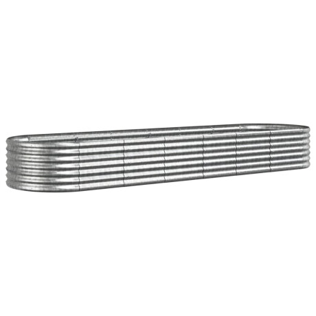 vidaXL Plantenbak 296x80x36 cm gegalvaniseerd staal zilverkleurig afbeelding2 - 1