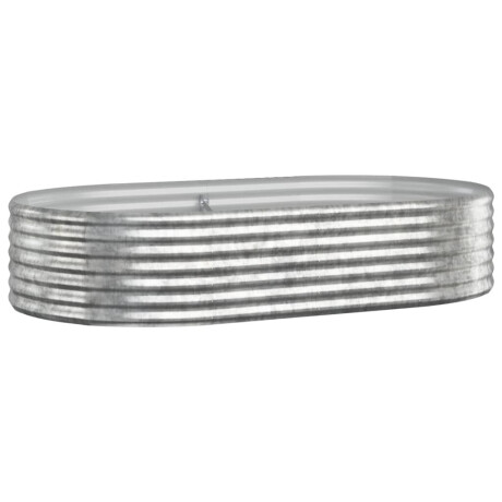 vidaXL Plantenbak 175x100x36 cm gegalvaniseerd staal zilverkleurig afbeelding2 - 1