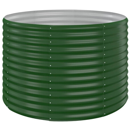 vidaXL Plantenbak 100x100x68 cm gegalvaniseerd staal groen afbeelding2 - 1