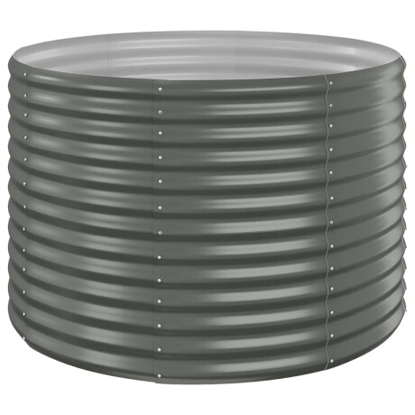 vidaXL Plantenbak 100x100x68 cm gegalvaniseerd staal grijs afbeelding2 - 1