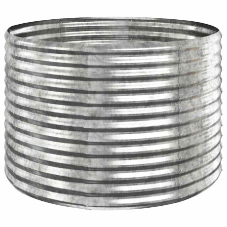 vidaXL Plantenbak 100x100x68 cm gegalvaniseerd staal zilverkleurig afbeelding2 - 1