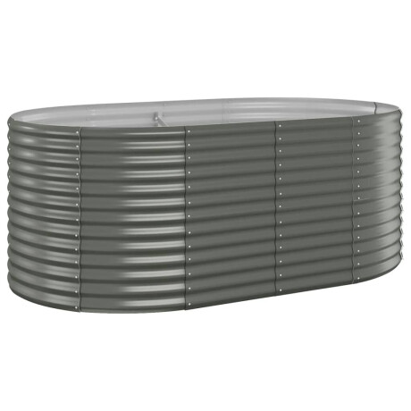 vidaXL Plantenbak 175x100x68 cm gegalvaniseerd staal grijs afbeelding2 - 1