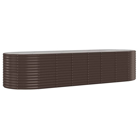 vidaXL Plantenbak 322x100x68 cm gegalvaniseerd staal bruin afbeelding2 - 1