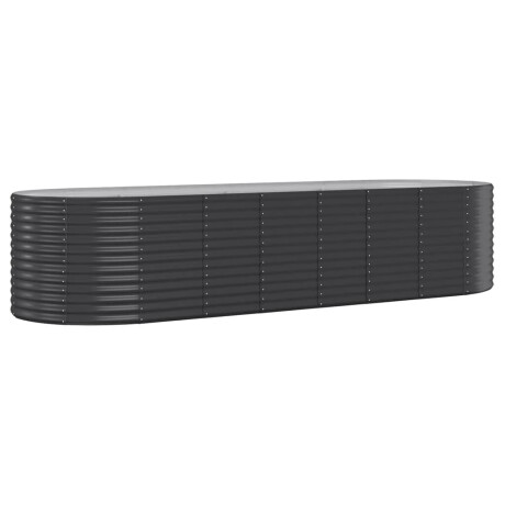 vidaXL Plantenbak 322x100x68 cm gepoedercoat staal antracietkleurig afbeelding2 - 1