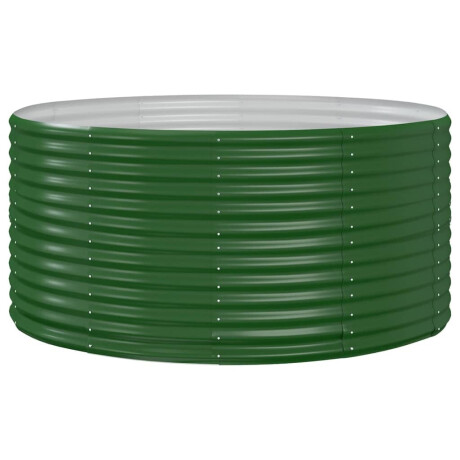 vidaXL Plantenbak 140x140x68 cm gegalvaniseerd staal groen afbeelding2 - 1