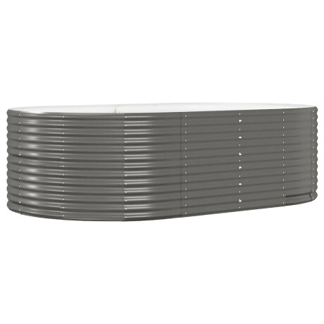 vidaXL Plantenbak 212x140x68 cm gegalvaniseerd staal grijs afbeelding2 - 1