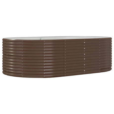vidaXL Plantenbak 212x140x68 cm gegalvaniseerd staal bruin afbeelding2 - 1